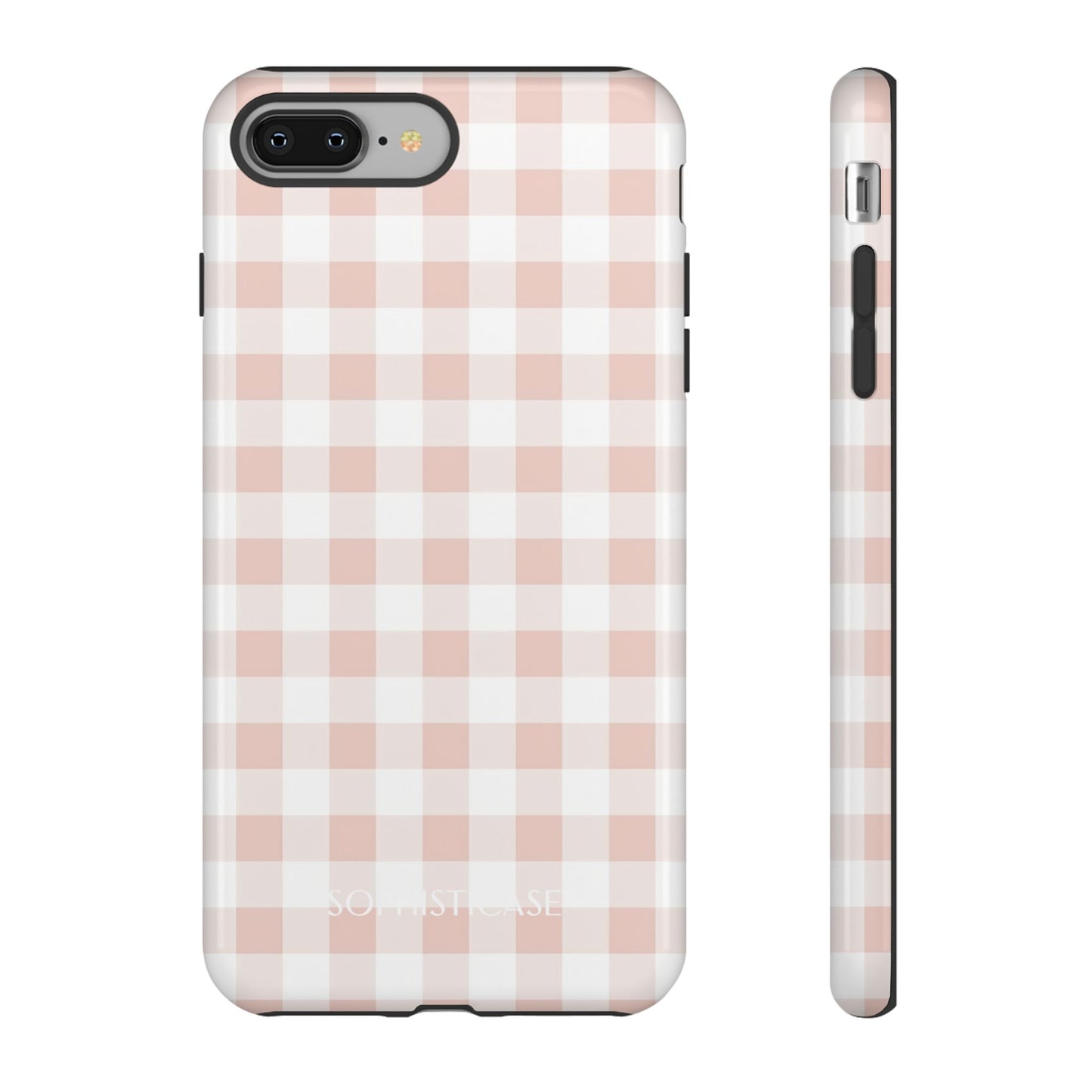 Tough Case - Gingham in Neutral Beige