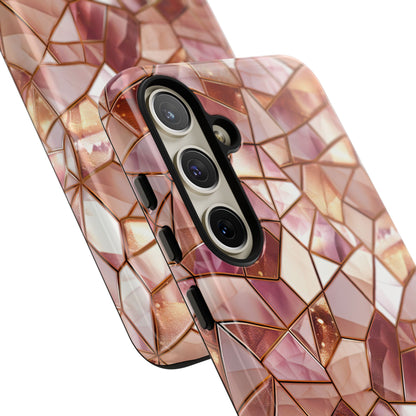 Rose' Runway in Champagne Mosaic - Tough Phone Case