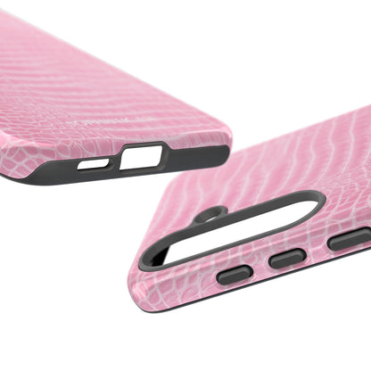 Luxe Leather in Pink - Tough Phone Case