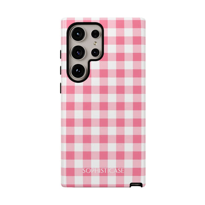 Tough Case - Gingham in Salmon