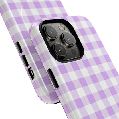 Gingham in Purple - Magsafe Case