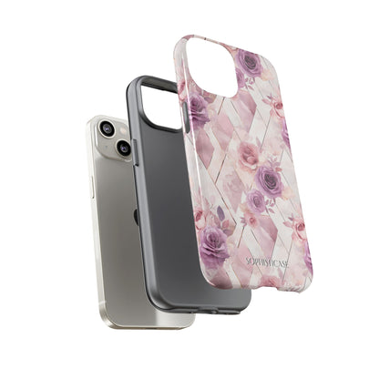 Royal Floral in Mauve Rose - Tough Phone Case