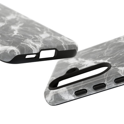 Marble Crush in Charcoal Grey - Tough Phone Case