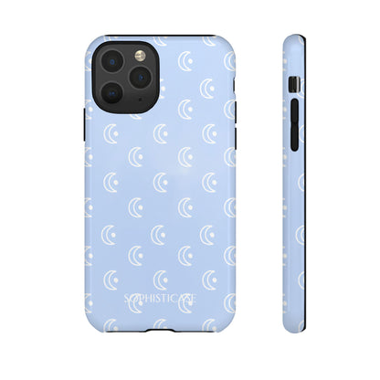 Moon Phase in Baby Blue - Tough Phone Case for iPhone