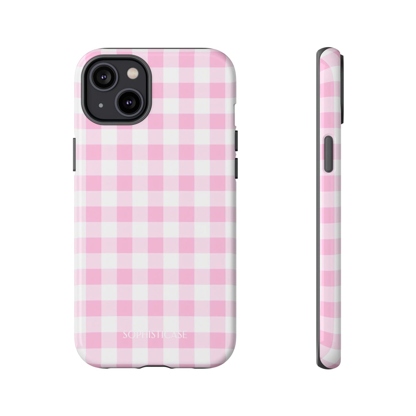 Gingham in Pink - Tough Phone Case
