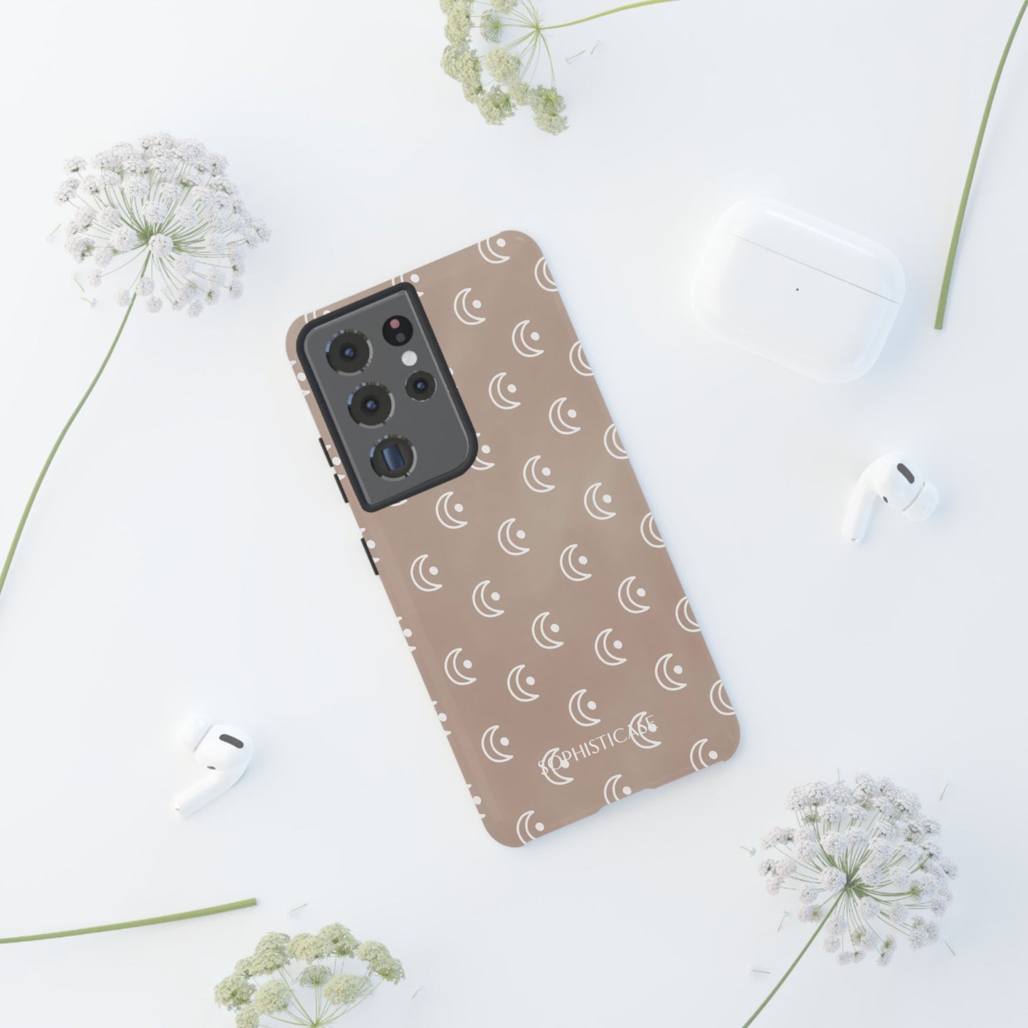 Moon Phase in Boho Brown - Tough Phone Case for Samsung Galaxy