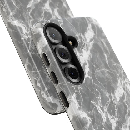 Marble Crush in Charcoal Grey - iPhone Case, Samsung Galaxy Case, Google Pixel Case