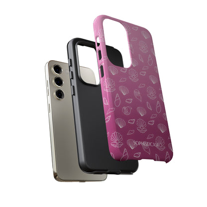 Seashell Society in Purple - iPhone Case, Samsung Galaxy Case, Google Pixel Case