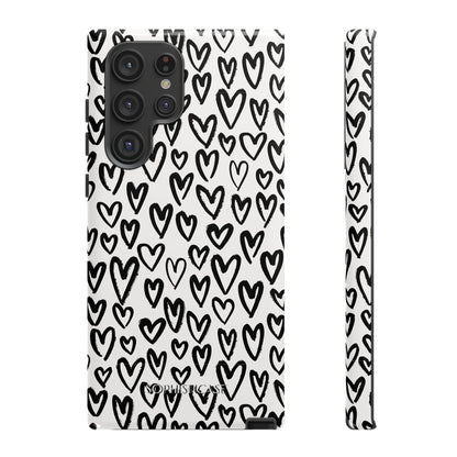 Dark Thoughts in Urban Heart - Tough Phone Case