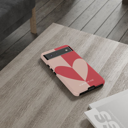 Be Mine in Red and Brown - iPhone Case, Samsung Galaxy Case, Google Pixel Case