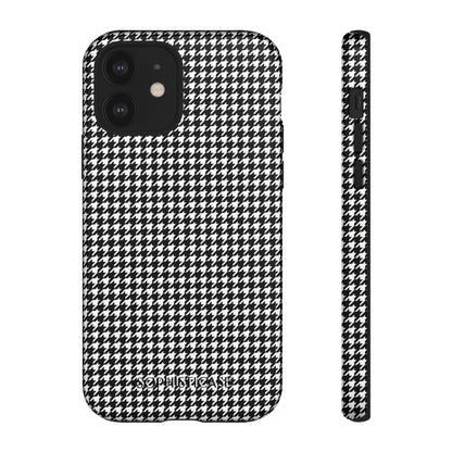 Houndstooth in Black - iPhone Case