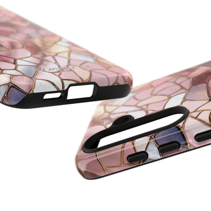 Rose' Runway in Pink Mosaic - Tough Phone Case