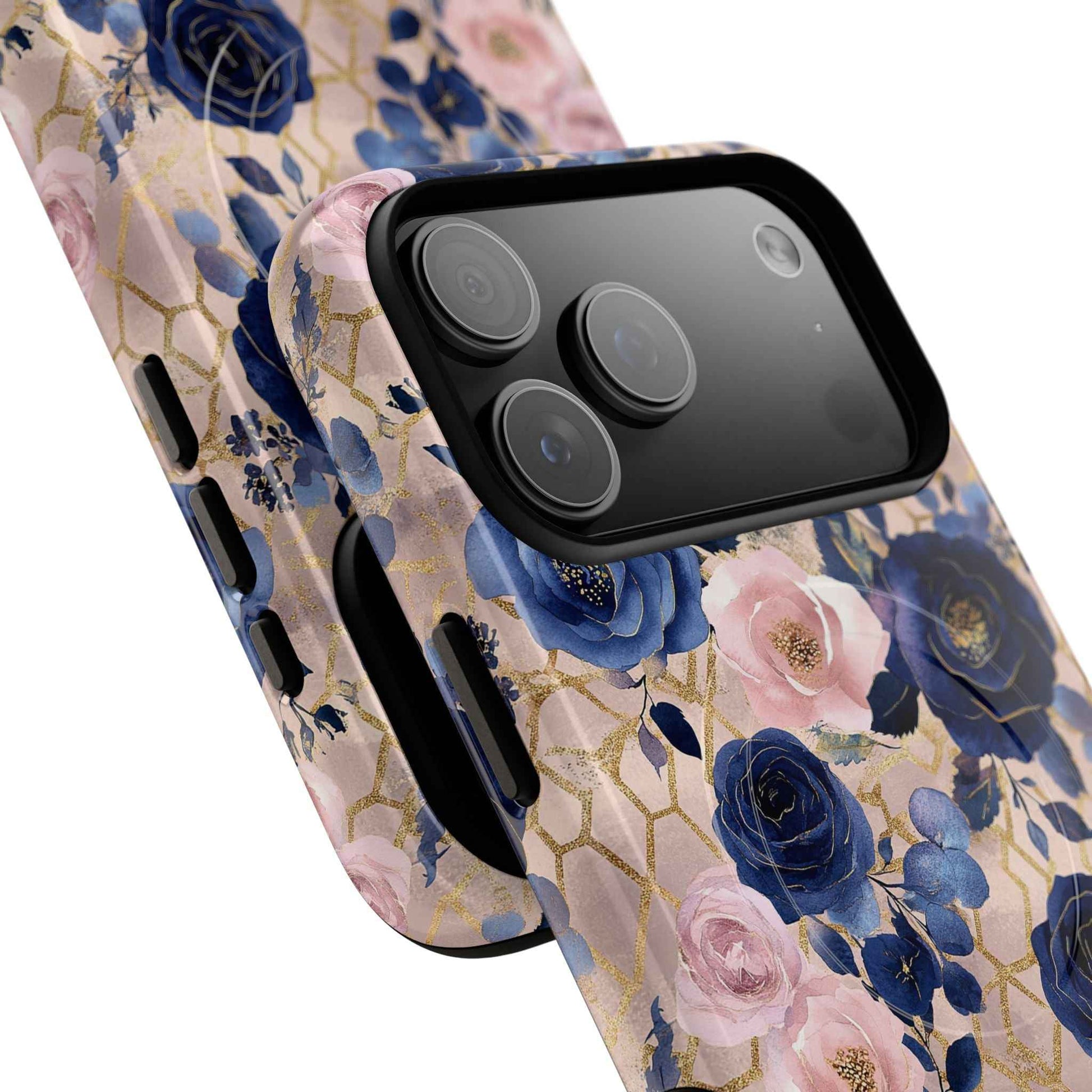 Royal Floral in Navy Blush - iPhone Magsafe Case