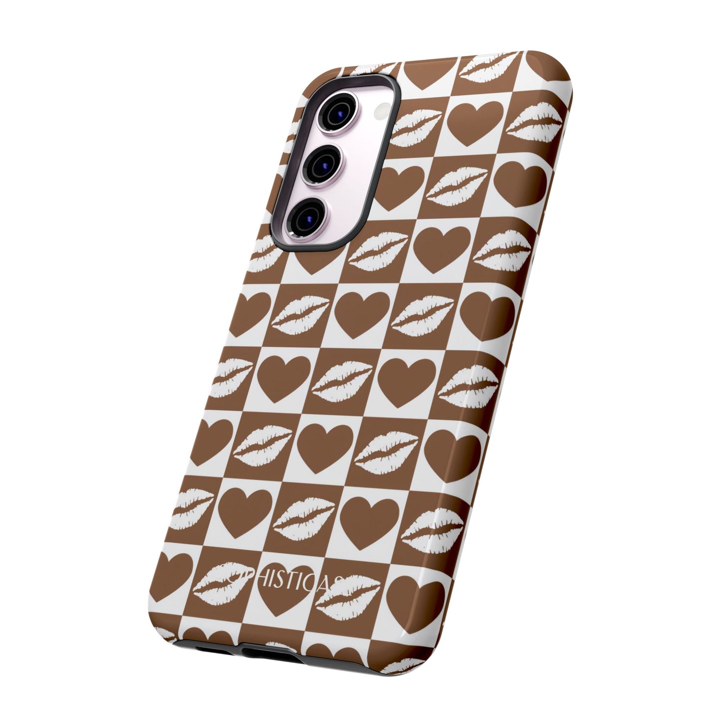 Belle Amie in Deep Brown - Galentines Release - Shockproof Phone Case for iPhone, Samsung Galaxy and Google Pixel