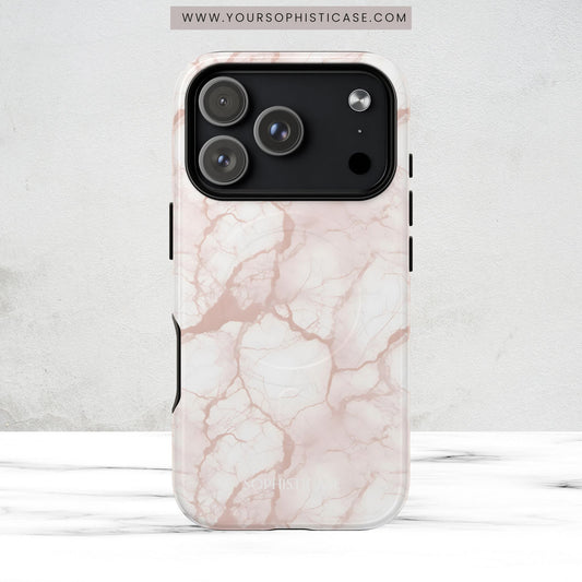 Marble Opulence in Neutral Beige - Magsafe Case