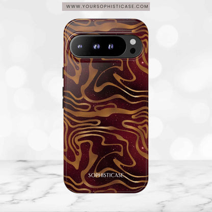 Cosmic Zebra in Red - iPhone Case, Samsung Galaxy Case, Google Pixel Case