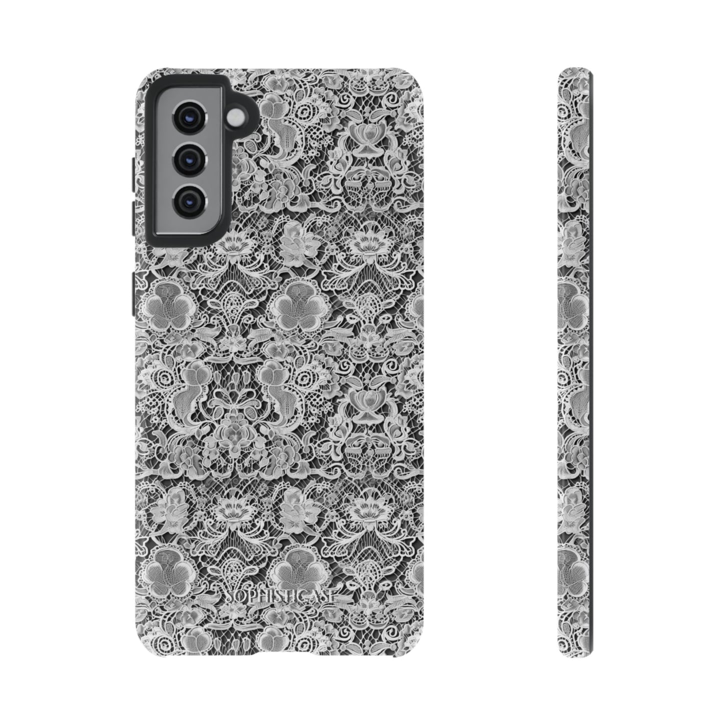 Luxe Lace in Black - Tough Phone Case