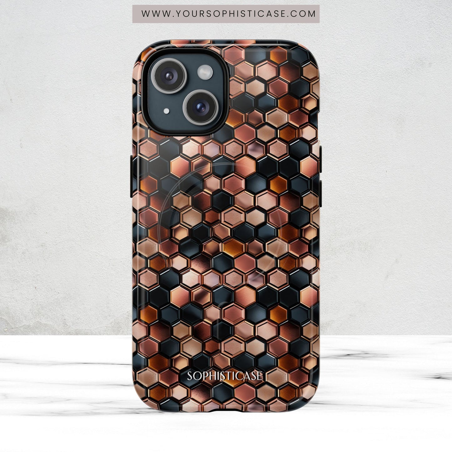 Rose' Runway in Honeycomb Mosaic - Magsafe Case