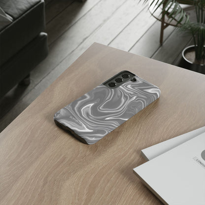 Liquid Dreams in Charcoal - Tough Phone Case