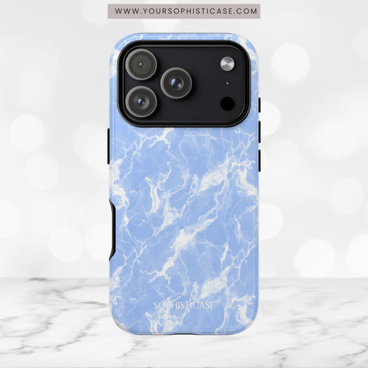 Marble Crush in Blue - iPhone Case
