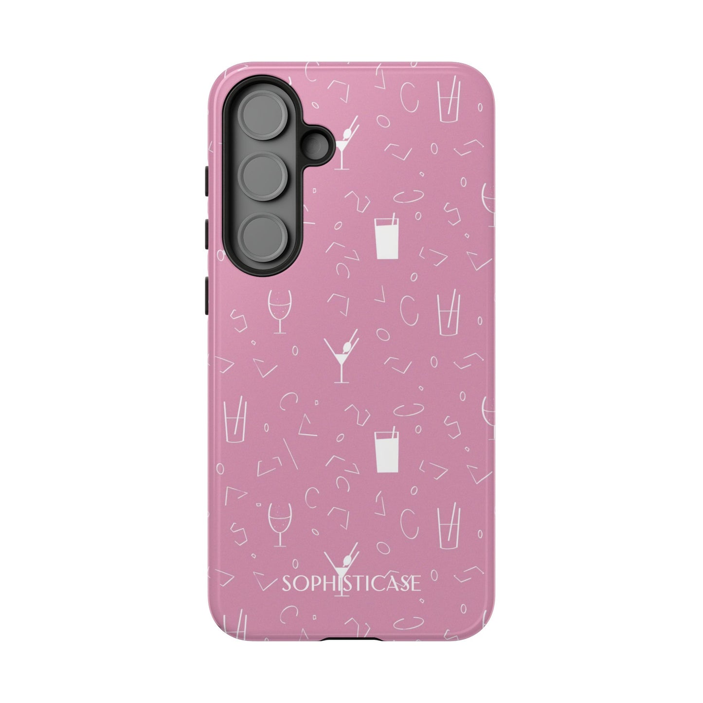 Cocktail Hour in Pink - Protective Phone Case for Samsung Galaxy