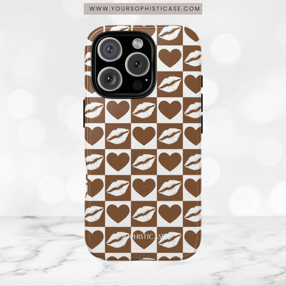 Belle Amie in Deep Brown - iPhone Case, Samsung Galaxy Case, Google Pixel Case