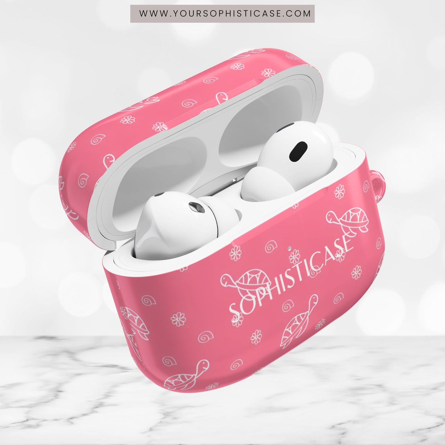 AirPod Cases - Turtle Island in Pink