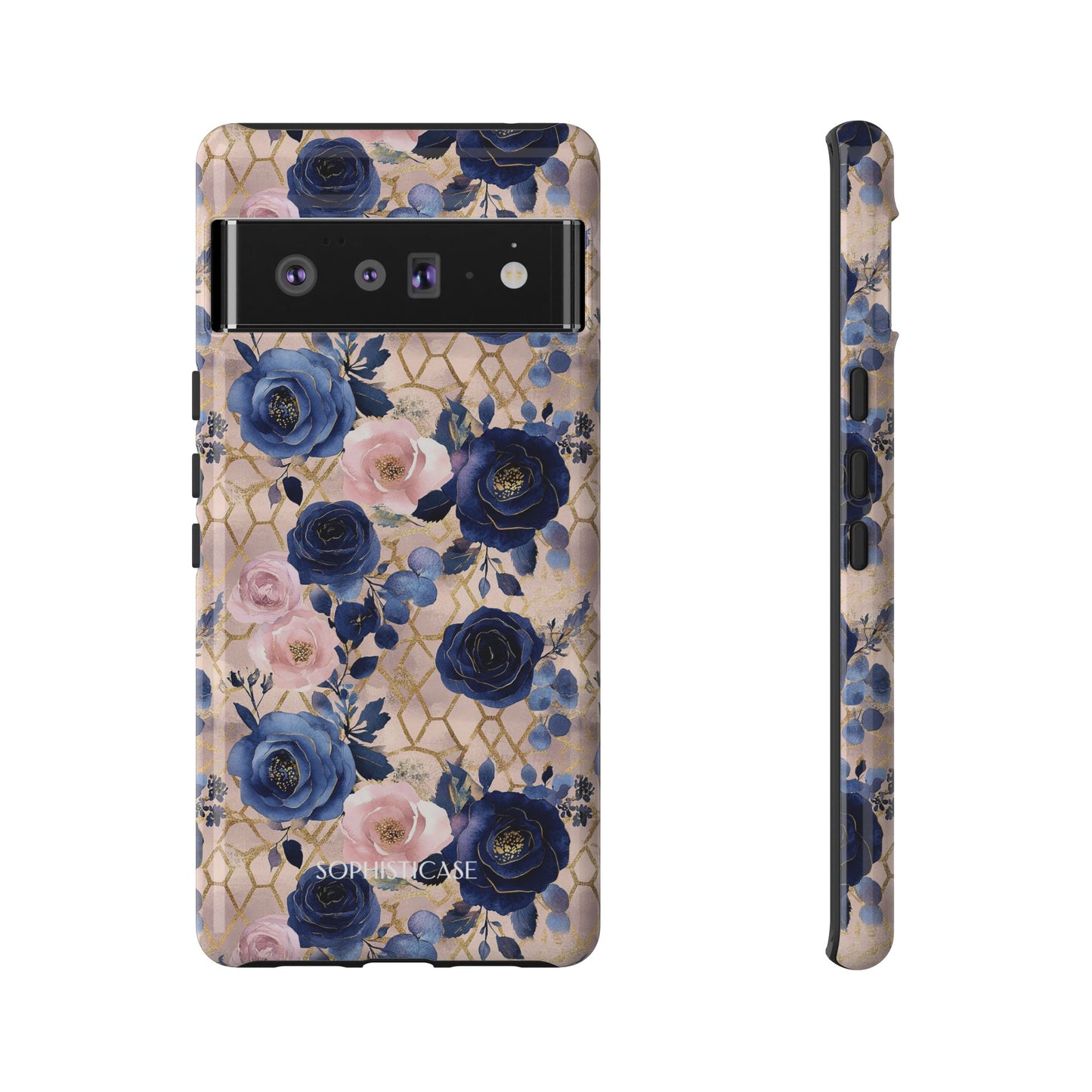 Royal Floral in Navy Blush - Tough Phone Case