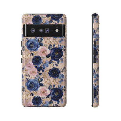 Royal Floral in Navy Blush - Tough Phone Case