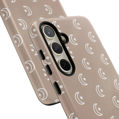 Moon Phase in Boho Brown - Tough Phone Case for Samsung Galaxy