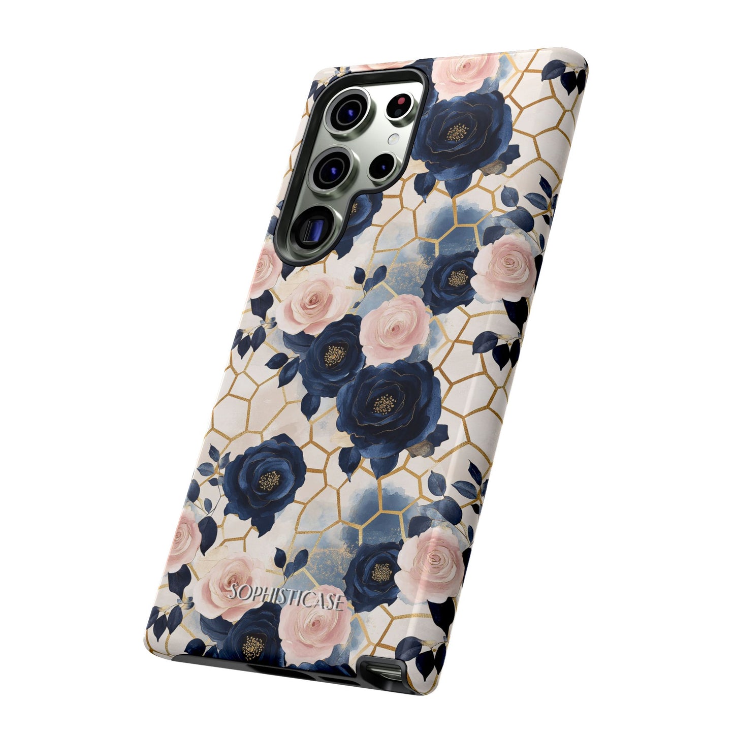 Royal Floral in Navy Hive - Tough Phone Case