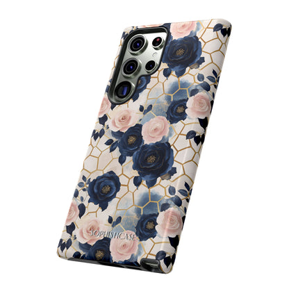 Royal Floral in Navy Hive - Tough Phone Case
