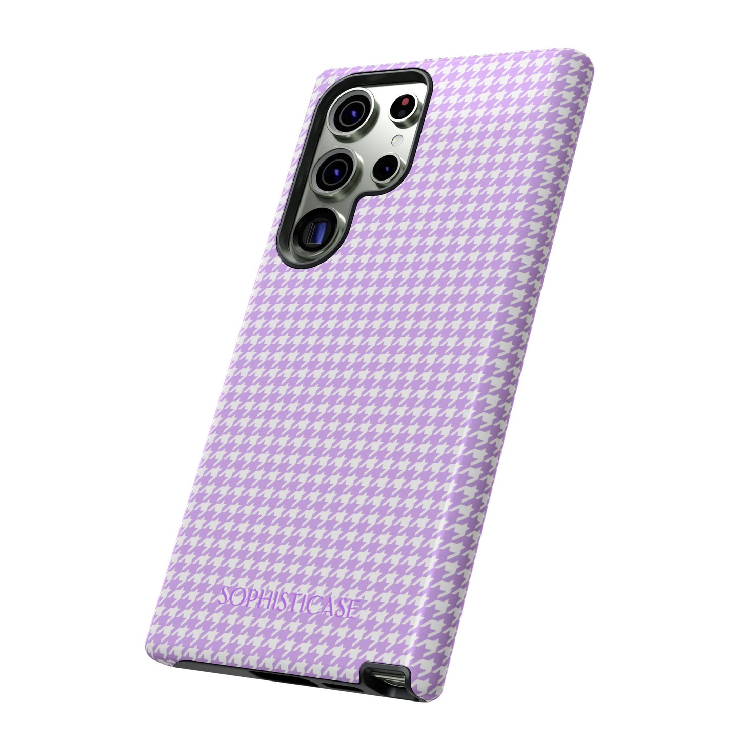 Tough Case - Houndstooth in Pastel Purple