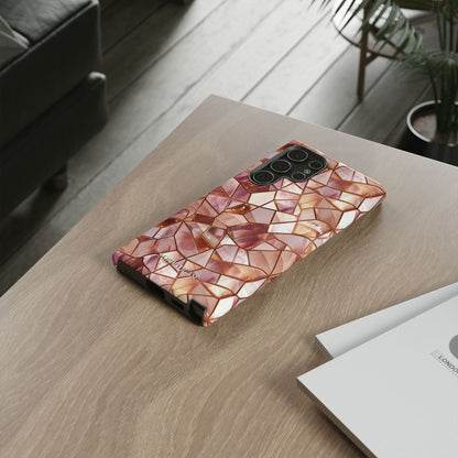 Rose' Runway in Champagne Mosaic - Tough Phone Case