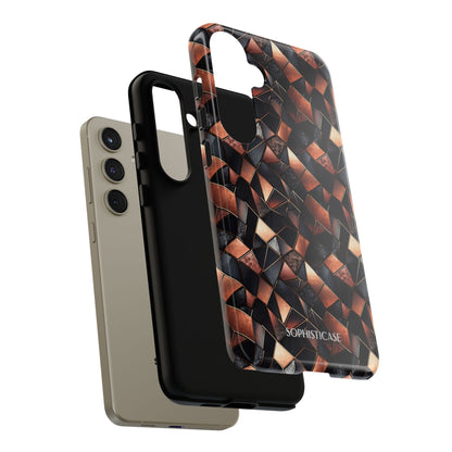 Rose' Runway in Noir Mosaic - Tough Phone Case