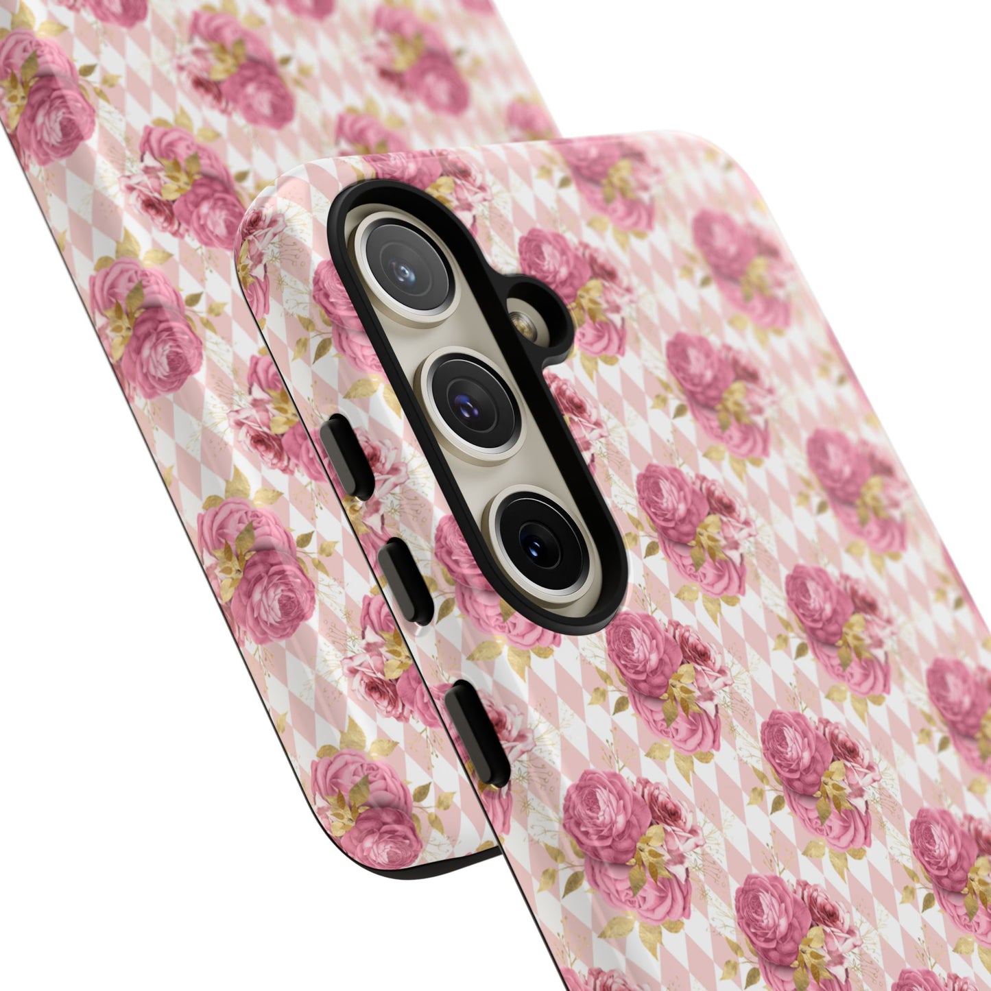 Rose Diamond Romance in Sienna - Tough Phone Case
