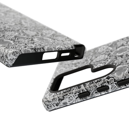 Luxe Lace in Black - Tough Phone Case
