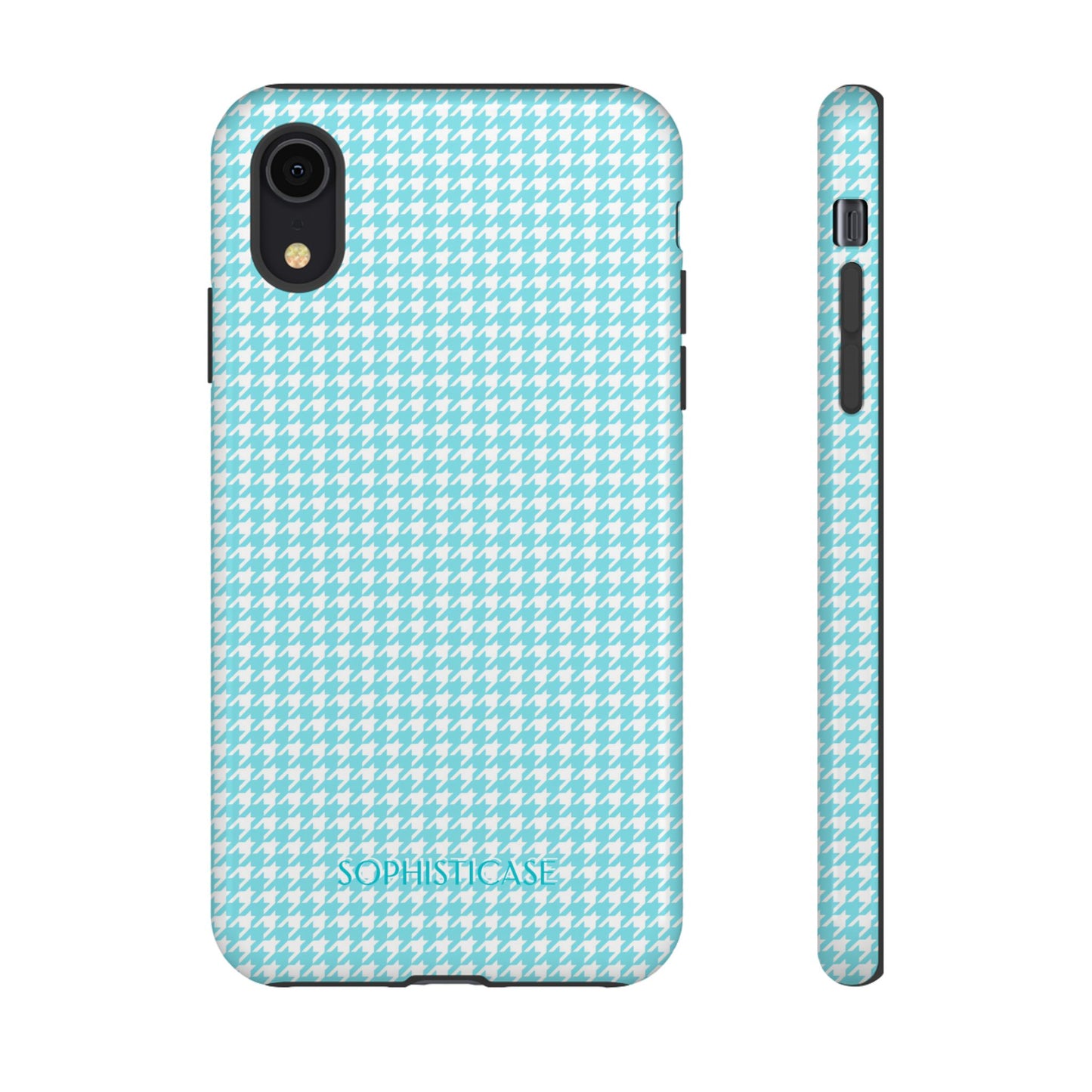 Tough Case - Houndstooth in Aqua