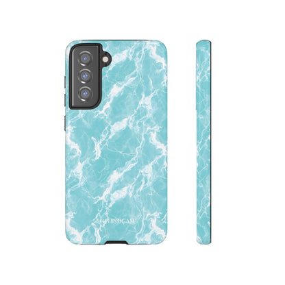 Marble Crush in Aqua - Tough Phone Case