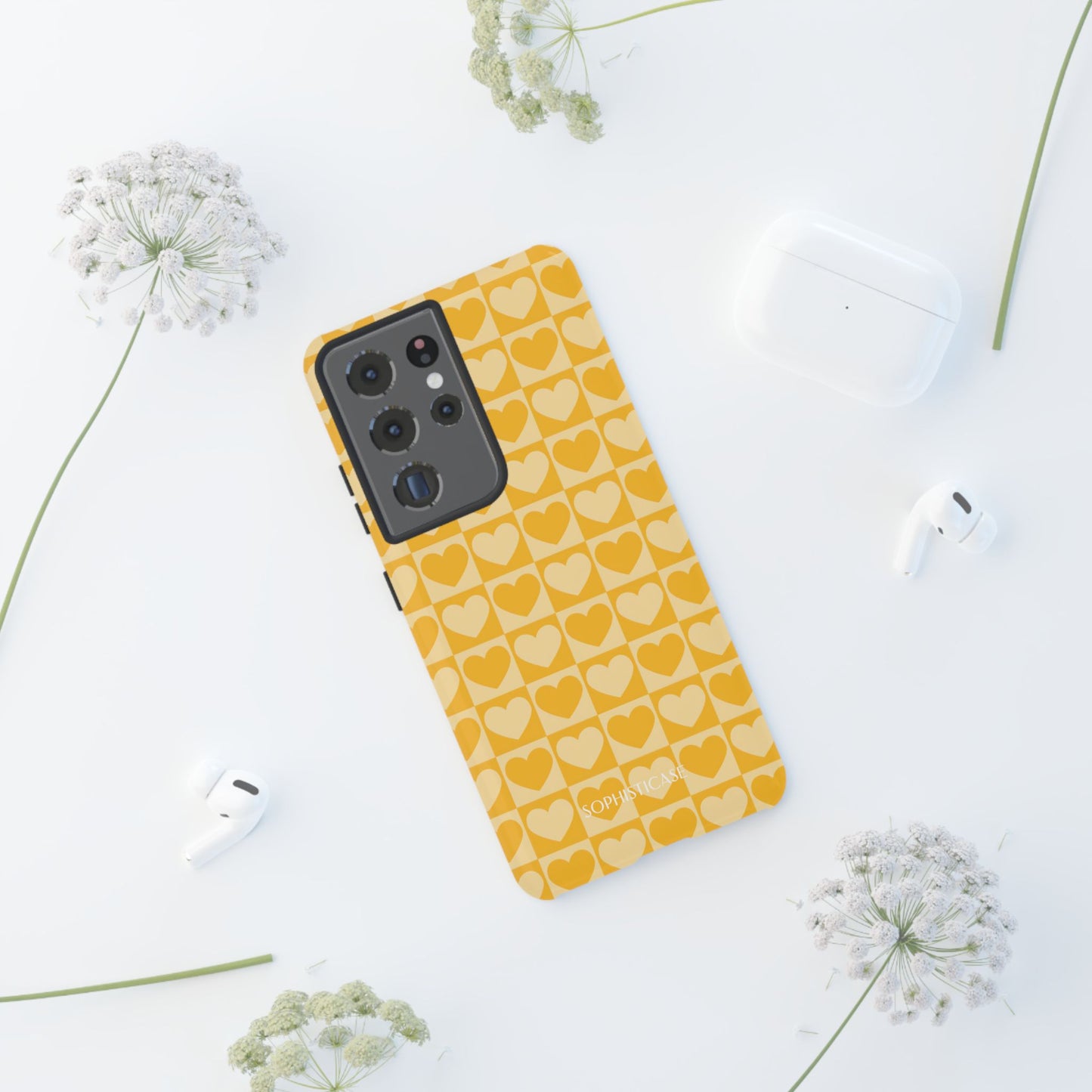 Tough Love in Yellow - Tough Phone Case