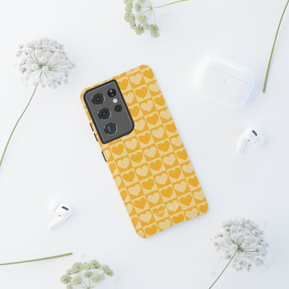 Tough Love in Yellow - Tough Phone Case