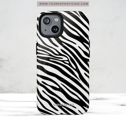 Dark Thoughts in Urban Zebra - iPhone Magsafe Case