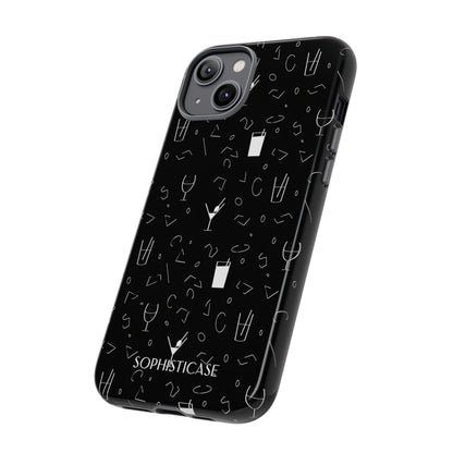 Cocktail Hour in Black - iPhone Case
