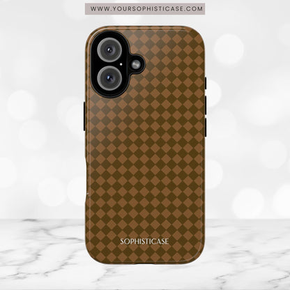 Diamond Diva in Deep Brown - iPhone Case
