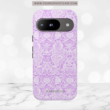 Luxe Lace in Purple - Tough Phone Case