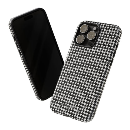 Houndstooth in Black - iPhone Case
