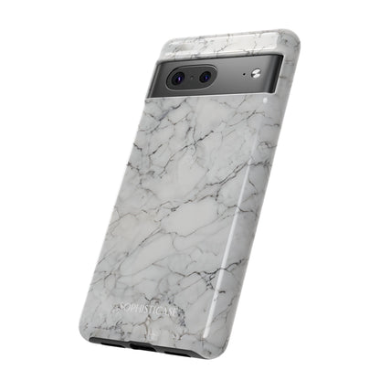 Marble Opulence in White - iPhone Case, Samsung Galaxy Case, Google Pixel Case