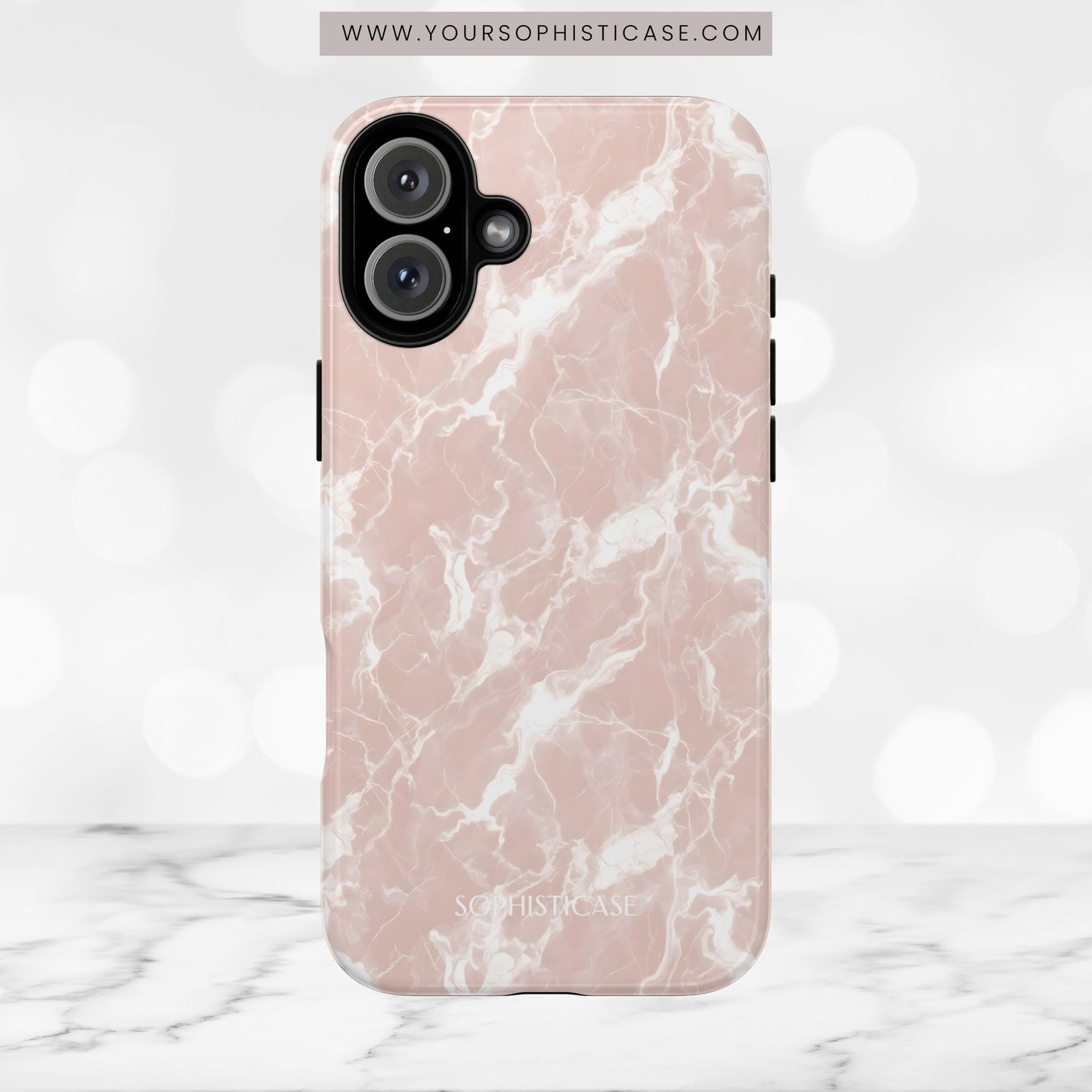 Marble Crush in Neutral Beige - iPhone Case