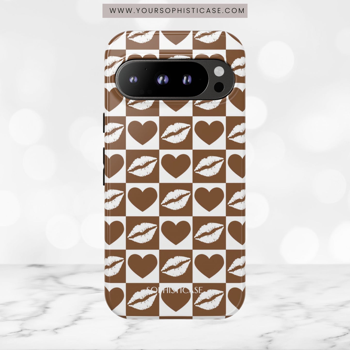 Belle Amie in Deep Brown - iPhone Case, Samsung Galaxy Case, Google Pixel Case