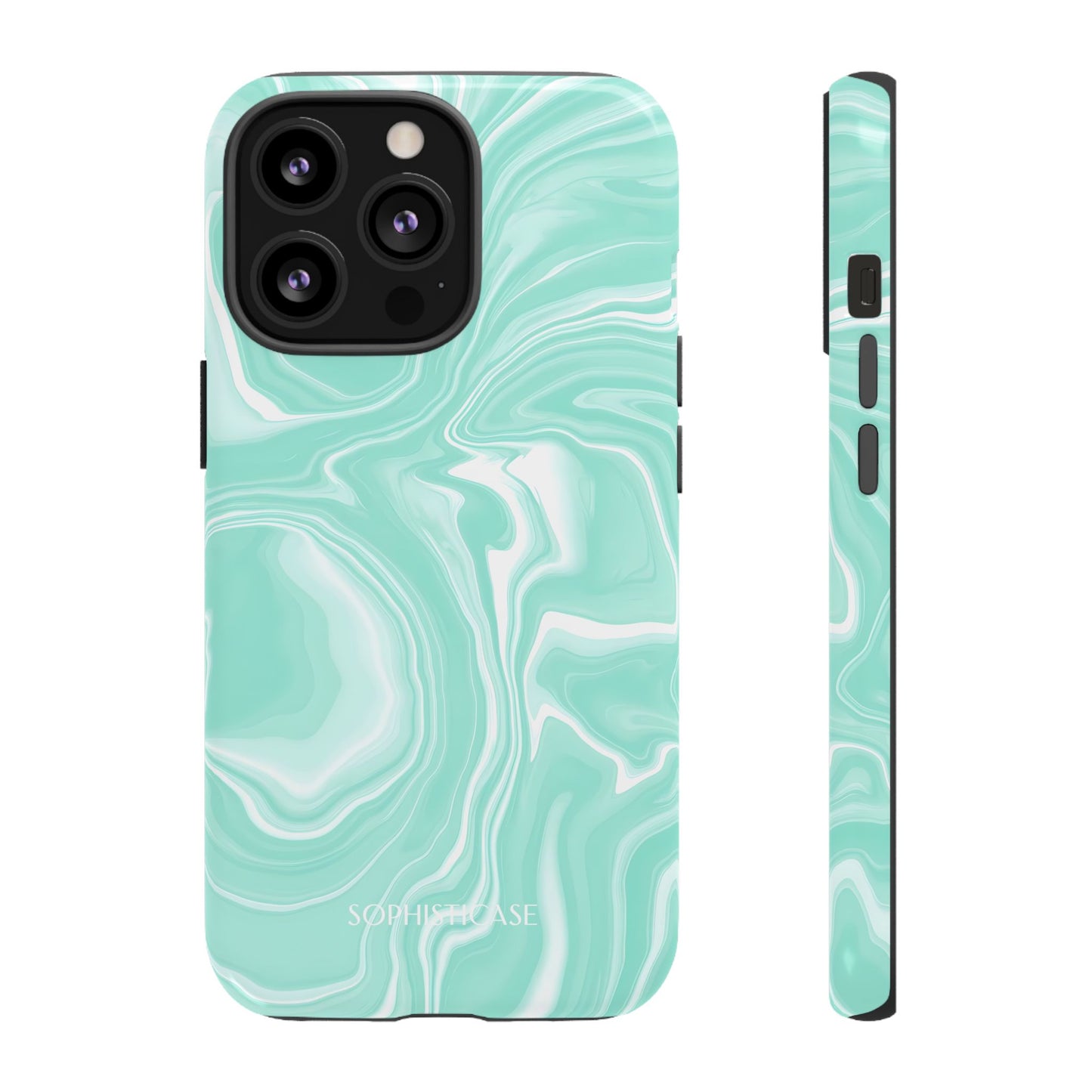 Liquid Dreams in Green - Tough Phone Case
